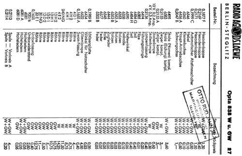 Opta 838GW; Loewe-Opta; (ID = 344984) Radio