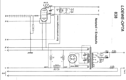 Opta 838W; Loewe-Opta; (ID = 25451) Radio