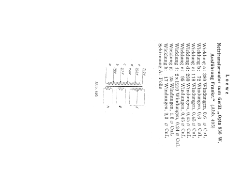 Opta 838W; Loewe-Opta; (ID = 341289) Radio