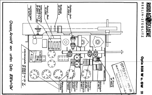 Opta 838W; Loewe-Opta; (ID = 344971) Radio