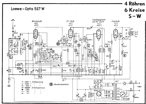 Opta 'Schlittschuh' 537W; Loewe-Opta; (ID = 25435) Radio