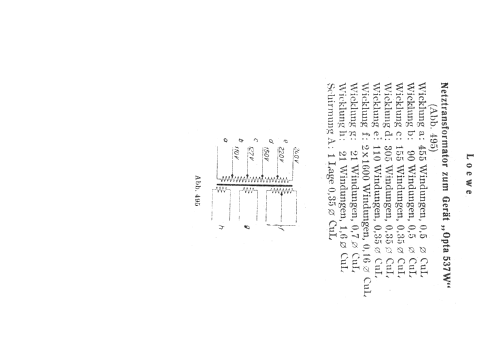 Opta 'Schlittschuh' 537W; Loewe-Opta; (ID = 341281) Radio