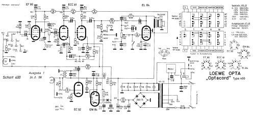 Optacord 400; Loewe-Opta; (ID = 184296) R-Player