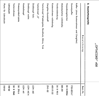 Optacord 400; Loewe-Opta; (ID = 740685) Reg-Riprod