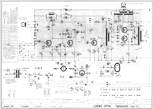 Optacord 412; Loewe-Opta; (ID = 1010511) R-Player
