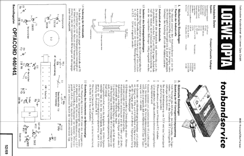 Optacord 440; Loewe-Opta; (ID = 619987) Enrég.-R