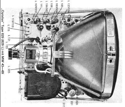 Optalux 629; Loewe-Opta; (ID = 314164) Television