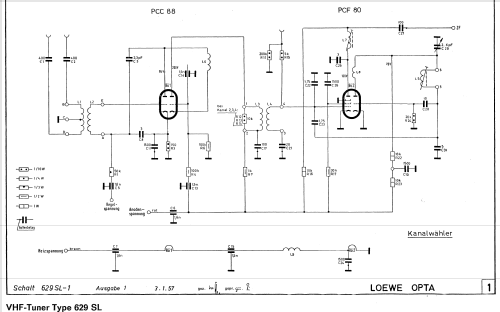 Optalux 629SL; Loewe-Opta; (ID = 687590) Television