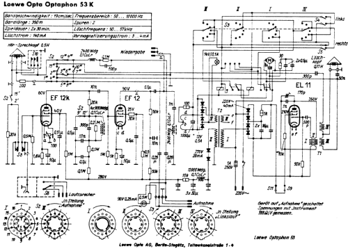 Optaphon 53K; Loewe-Opta; (ID = 370420) R-Player