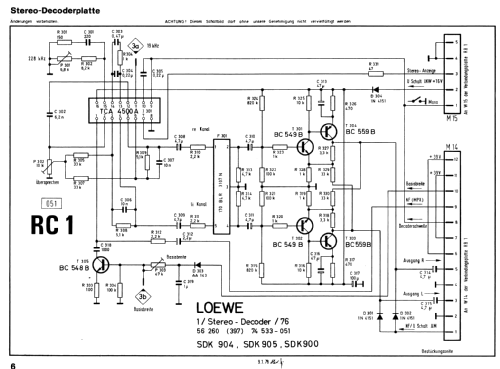 Profisound SDK 905 58231; Loewe-Opta; (ID = 2661165) Radio