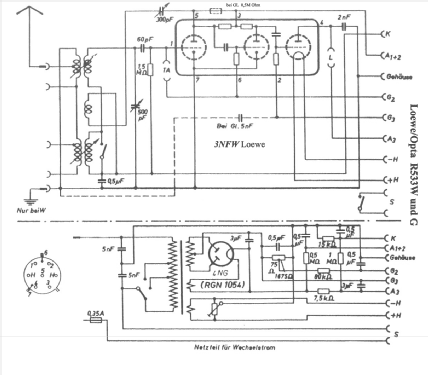 R533W; Loewe-Opta; (ID = 25975) Radio