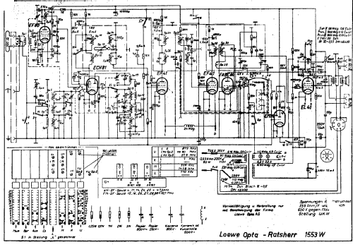 Ratsherr 1553W; Loewe-Opta; (ID = 58547) Radio