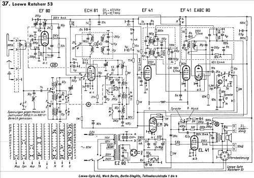 Ratsherr 53 ; Loewe-Opta; (ID = 416305) Radio