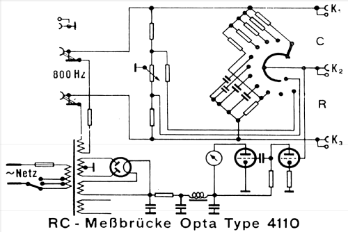 RC-Messbrücke 4110; Loewe-Opta; (ID = 453326) Equipment