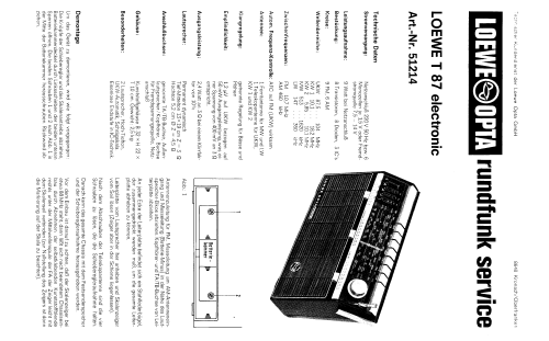 T87 51214; Loewe-Opta; (ID = 76766) Radio