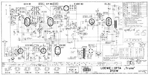 Truxa 3731W; Loewe-Opta; (ID = 257663) Radio