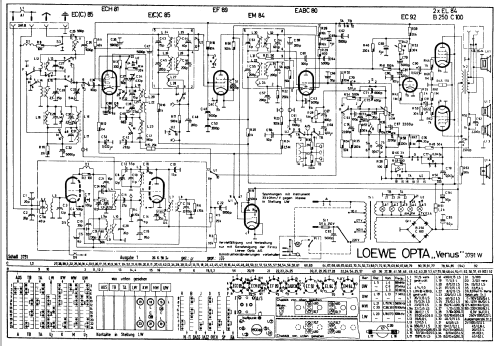 Venus 3791W; Loewe-Opta; (ID = 53087) Radio