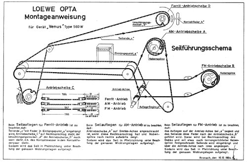 Venus 560W; Loewe-Opta; (ID = 17006) Radio