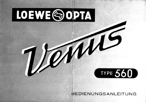 Venus 560W; Loewe-Opta; (ID = 2164986) Radio