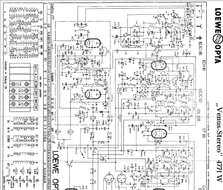 Venus-Stereo 4771W; Loewe-Opta; (ID = 621741) Radio