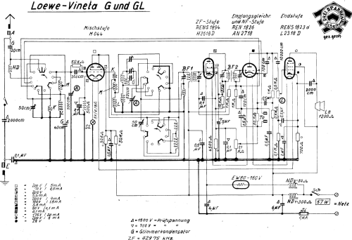 Vineta GL; Loewe-Opta; (ID = 1082981) Radio