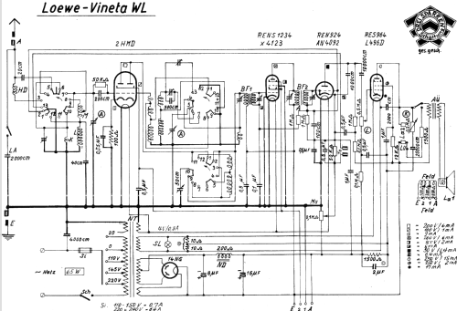 Vineta WL; Loewe-Opta; (ID = 1082985) Radio