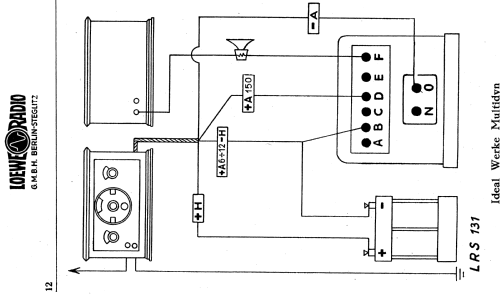 Netzanschlussgerät - Netzanode WF4; Loewe-Opta; (ID = 1343293) A-courant