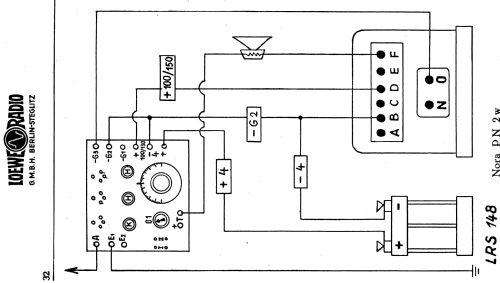 Netzanschlussgerät - Netzanode WF4; Loewe-Opta; (ID = 1343323) Aliment.