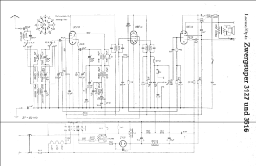 Zwerg-Super - Zwergsuper Opta 3516GW; Loewe-Opta; (ID = 8757) Radio