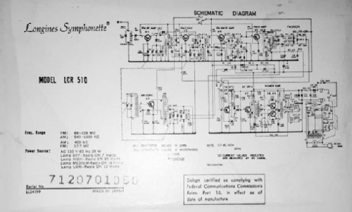 The Longines Symphonette LCR 511; Longines Symphonette (ID = 2149571) Radio