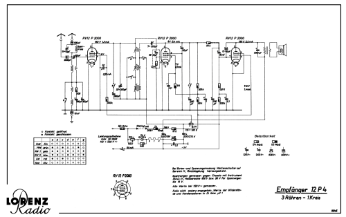 12P4; Lorenz; Berlin, (ID = 2269382) Radio
