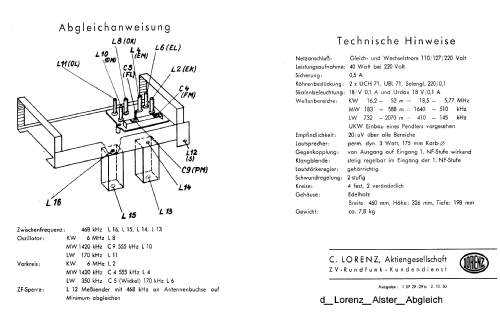 Alster GW; Lorenz; Berlin, (ID = 538712) Radio