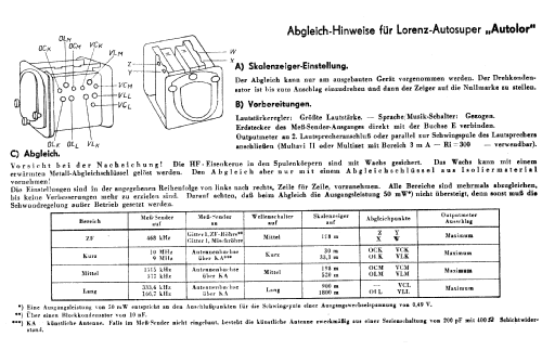 Autolor 1B13; Lorenz; Berlin, (ID = 538780) Car Radio