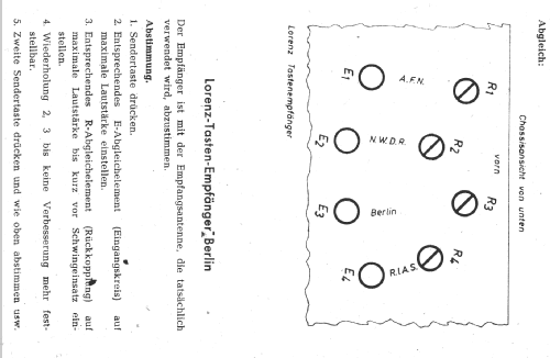 Berlin Tastenempfänger; Lorenz; Berlin, (ID = 256995) Radio