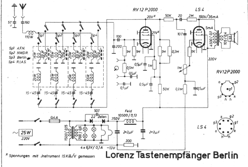 Berlin Tastenempfänger; Lorenz; Berlin, (ID = 257179) Radio
