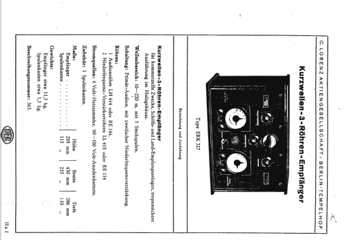 E.R.K. 327; Lorenz; Berlin, (ID = 687158) Commercial Re