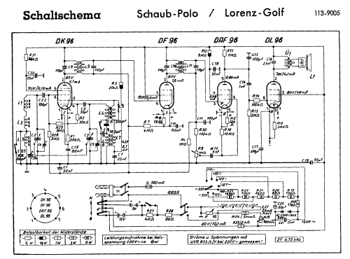 Golf 9005; Lorenz; Berlin, (ID = 2361632) Radio