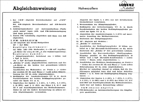 Hohenzollern ; Lorenz; Berlin, (ID = 535743) Radio