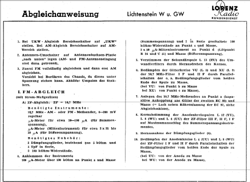 Lichtenstein GW; Lorenz; Berlin, (ID = 537097) Radio