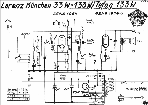 München 33W; Lorenz; Berlin, (ID = 1094671) Radio