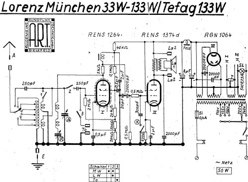 München 33W; Lorenz; Berlin, (ID = 1584006) Radio