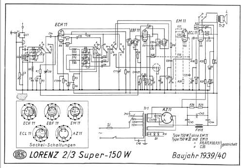 Super 150W/II; Lorenz; Berlin, (ID = 68929) Radio