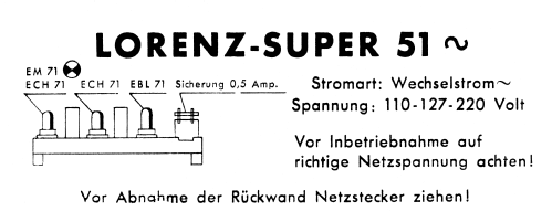 Super 51 ; Lorenz; Berlin, (ID = 2475597) Radio