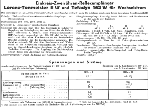 Tonmeister II W; Lorenz; Berlin, (ID = 14670) Radio