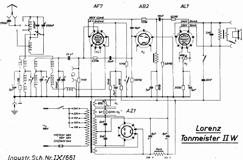 Tonmeister II W; Lorenz; Berlin, (ID = 2289564) Radio