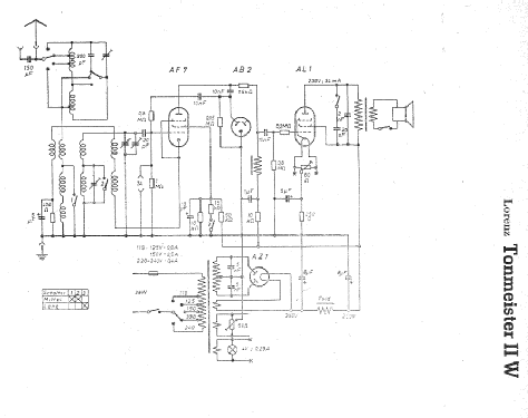 Tonmeister II W; Lorenz; Berlin, (ID = 8924) Radio
