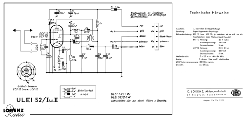 ULEI 52/II 'W'; Lorenz; Berlin, (ID = 1093346) Adattatore