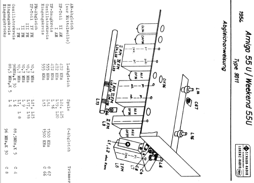 Weekend 55U Type 9011; Lorenz; Berlin, (ID = 130495) Radio