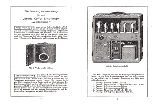 Weltspiegel 1 ERSW628; Lorenz; Berlin, (ID = 2495404) Radio
