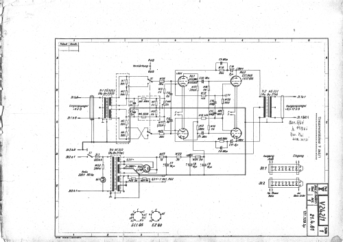 Studioverstärker V242/1; Lorenz i.V. Leipzig (ID = 1798959) Ampl/Mixer